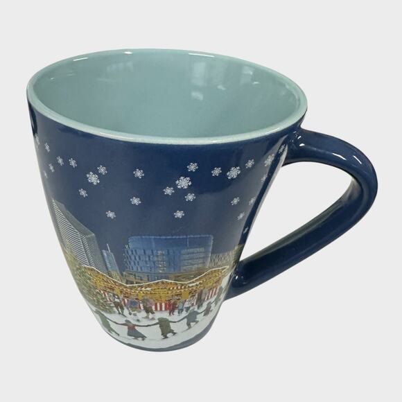 2022 Christkindlmarket Mug Christmas German Market - CHICAGO Snowy Blue - Picture 3 of 8